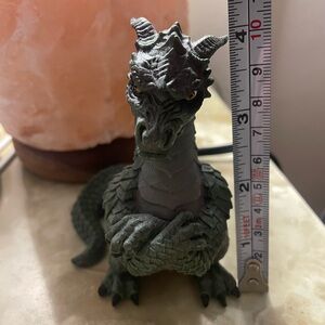 4” Grumpy Green Dragon Figurine